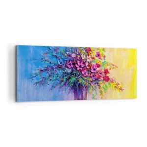 Schilderen op canvas - Schenking van de wei - 100x40 cm