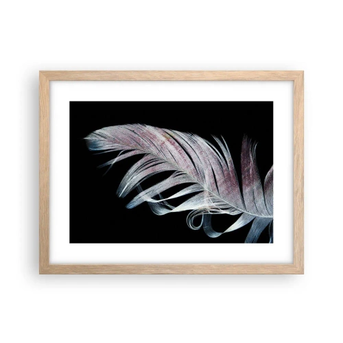 Een poster in een licht eiken lijst - Denk aan aanraking - 40x30 cm