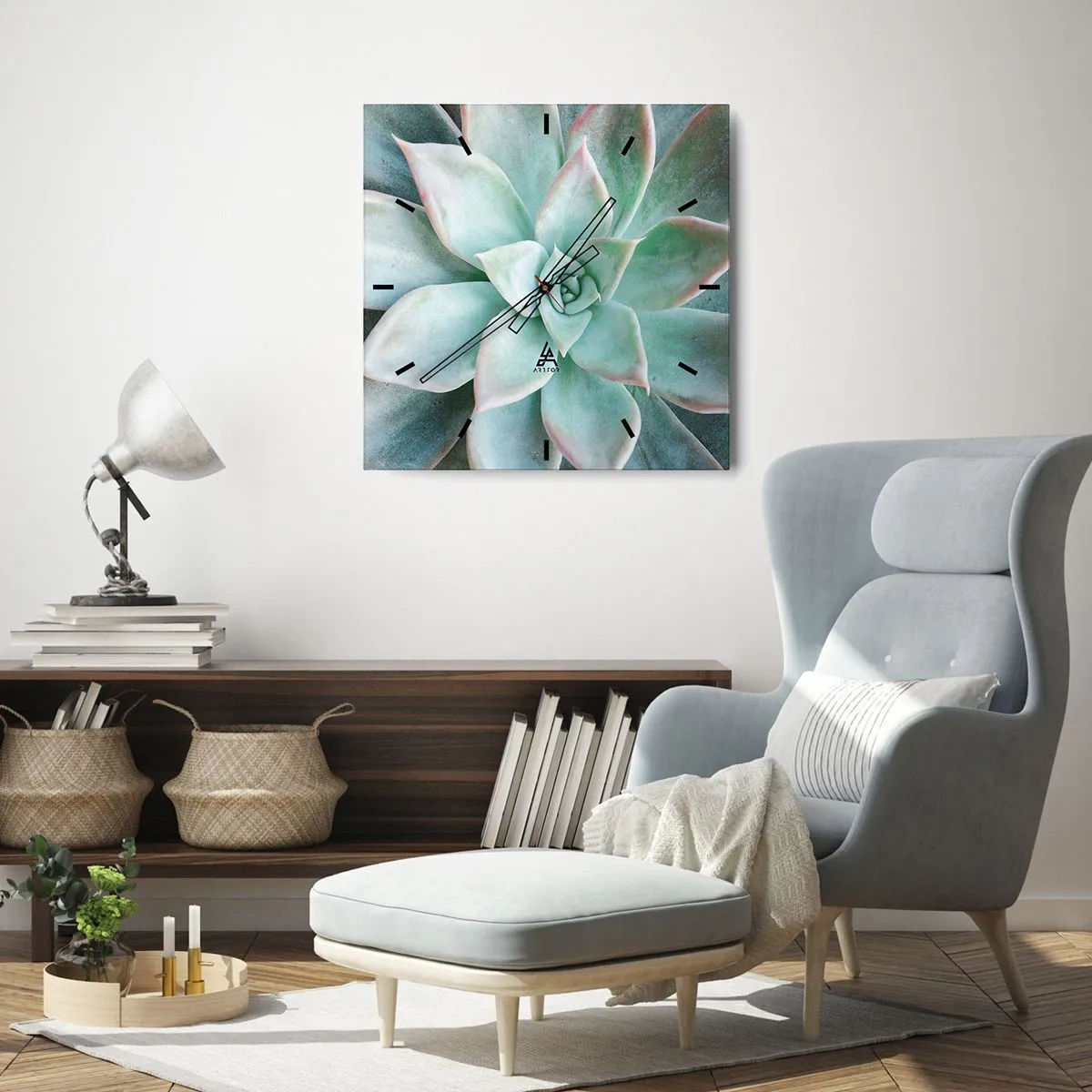 Wandklok - Klok - Het hart van de woestijn - 30x30 cm