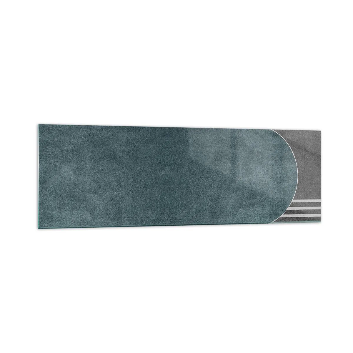 Schilderen op glas - Compositie op niveau - 160x50 cm