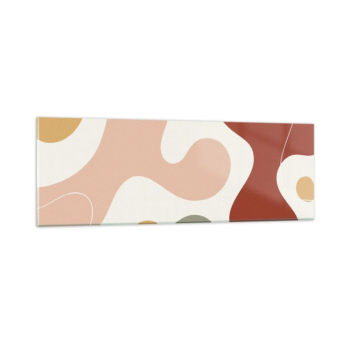 Schilderen op glas - Kronkels of krullen? - 90x30 cm