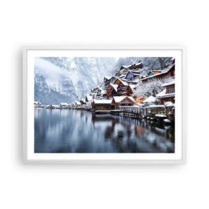 Poster in een witte lijst - In winterdecoratie - 70x50 cm