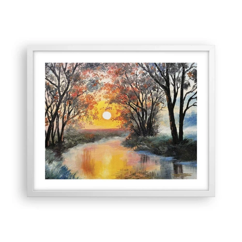 Poster in een witte lijst - Herfst vibes - 50x40 cm