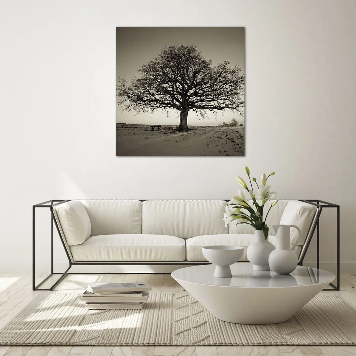 Schilderen op glas - Van hier tot in de eeuwigheid - 60x60 cm