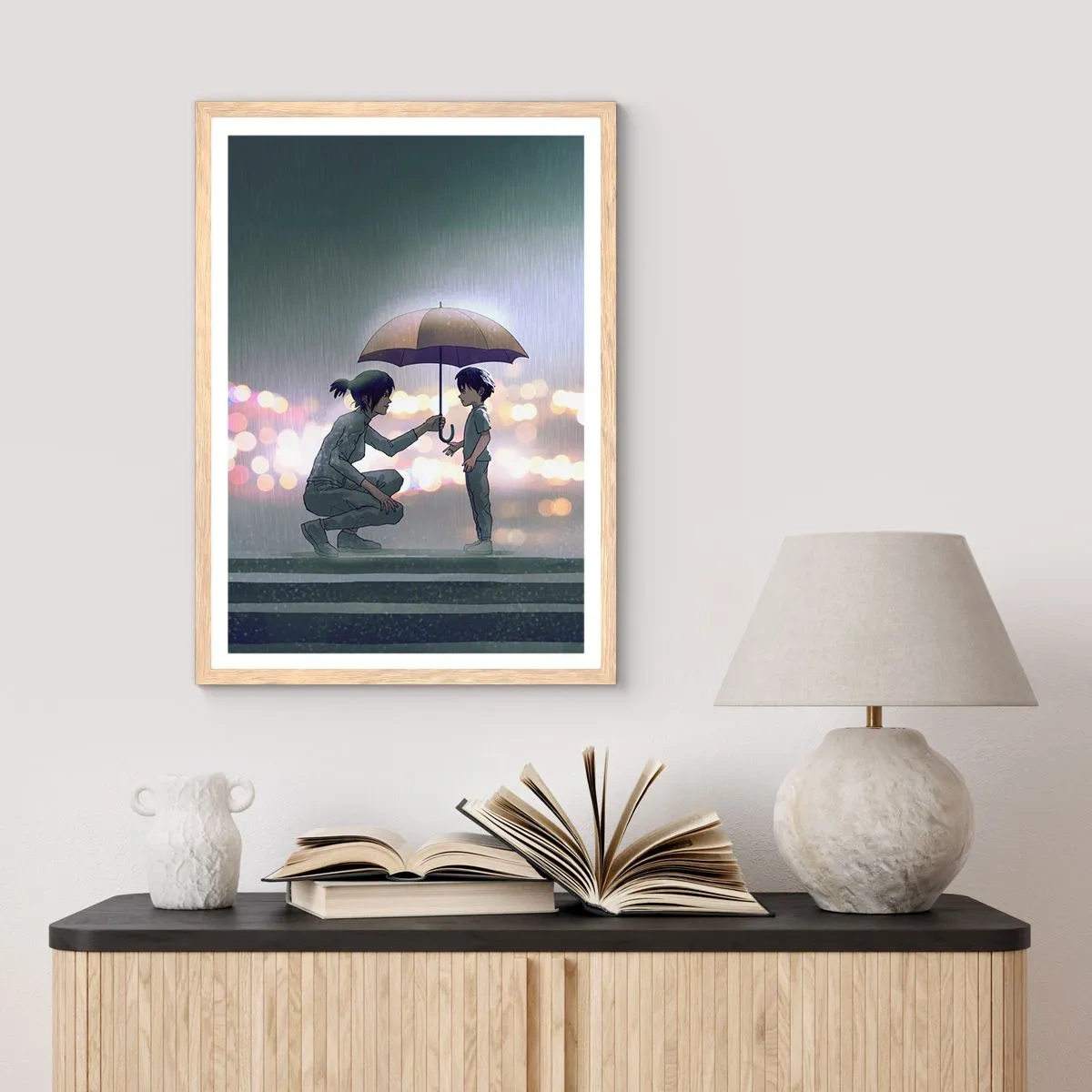 Een poster in een licht eiken lijst - En het is goed nu - 61x91 cm