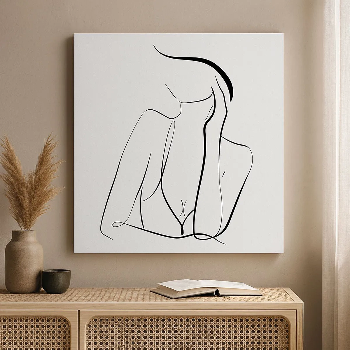 Schilderen op canvas - Op de golf van dromen - 30x30 cm