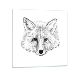 Schilderen op glas - Kunnen deze ogen liegen? - 30x30 cm