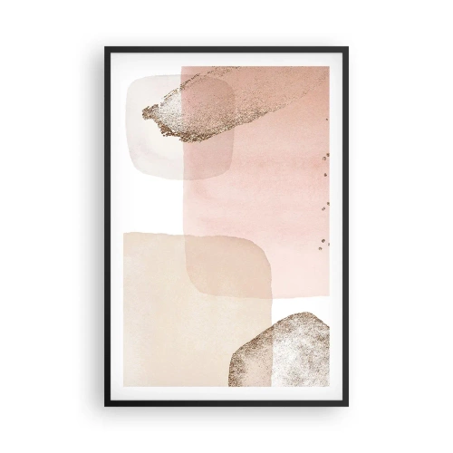Poster in een zwarte lijst - Een blik door kleur - 61x91 cm