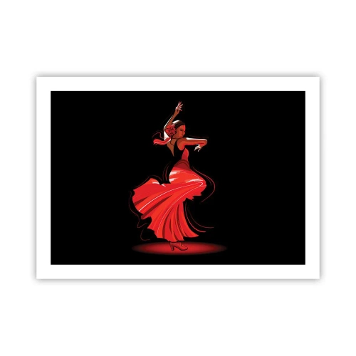 Poster - De vurige geest van flamenco - 70x50 cm