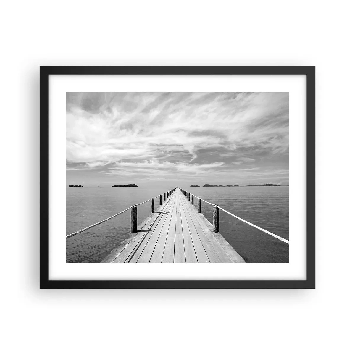 Poster in een zwarte lijst - Of misschien een reis... - 50x40 cm