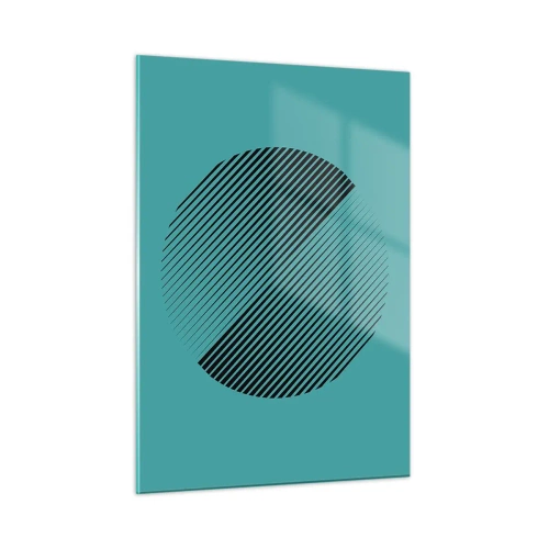 Schilderen op glas - Cirkel – een geometrische variatie - 50x70 cm