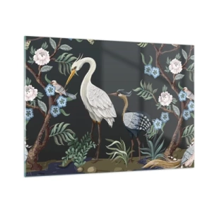 Schilderen op glas - Vogelparade - 100x70 cm