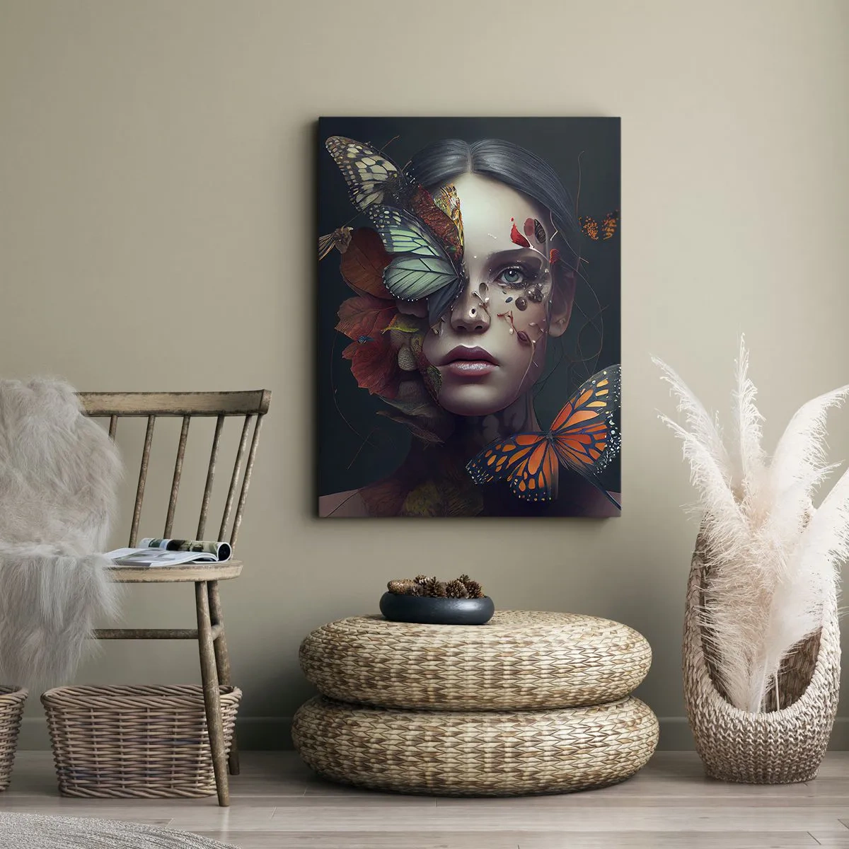 Schilderen op canvas - Een prachtige metamorfose - 50x70 cm