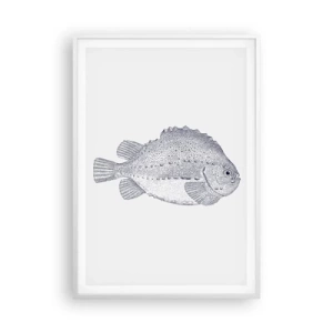 Poster in een witte lijst - Voor het album van de natuuronderzoeker - 70x100 cm