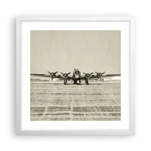 Poster in een witte lijst - Zoals altijd klaar - 40x40 cm