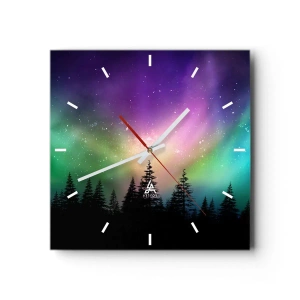 Wandklok - Klok - Witte magie - 30x30 cm