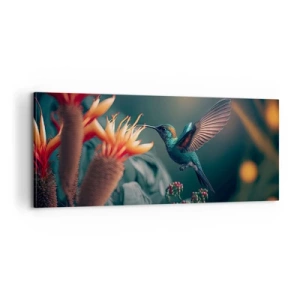 Schilderen op canvas - een werkelijk kleurrijk leven - 100x40 cm