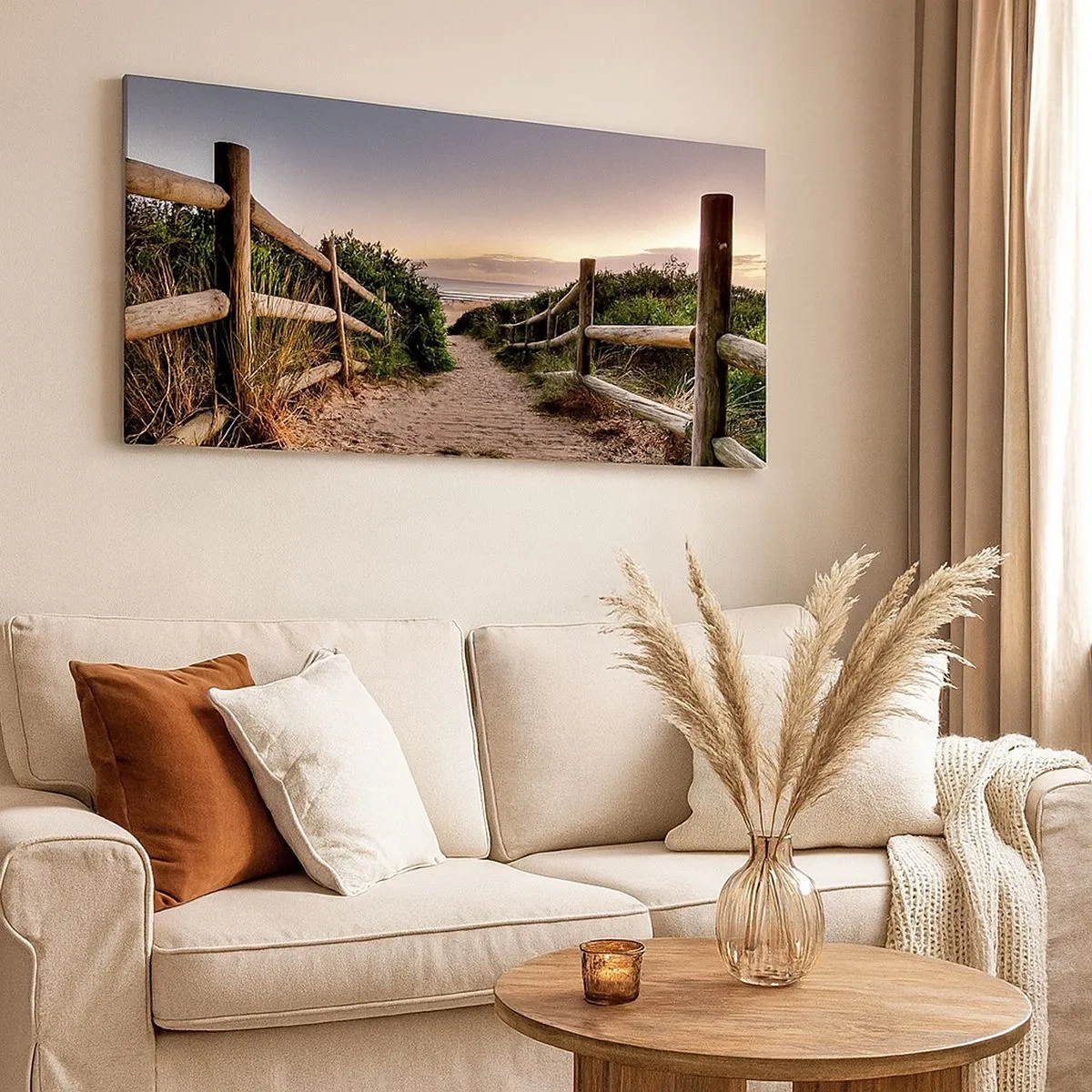 Schilderen op canvas - Het doel is al zichtbaar - 100x40 cm