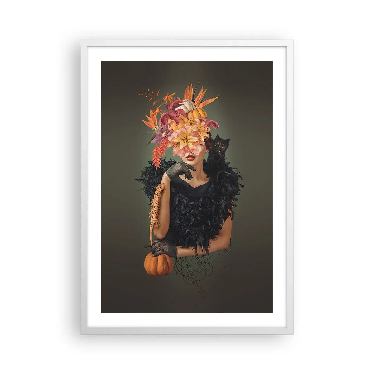 Poster in een witte lijst - De spreuk van een heks - 50x70 cm