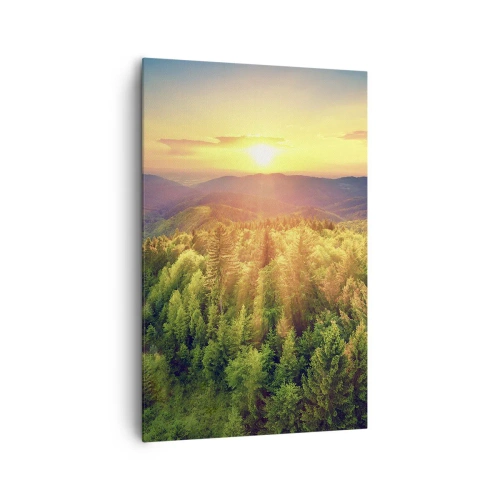 Schilderen op canvas - Hoekpunten en topjes - 80x120 cm
