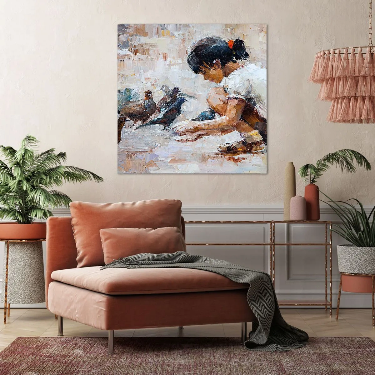 Schilderen op canvas - De kleintjes en de leukste - 60x60 cm