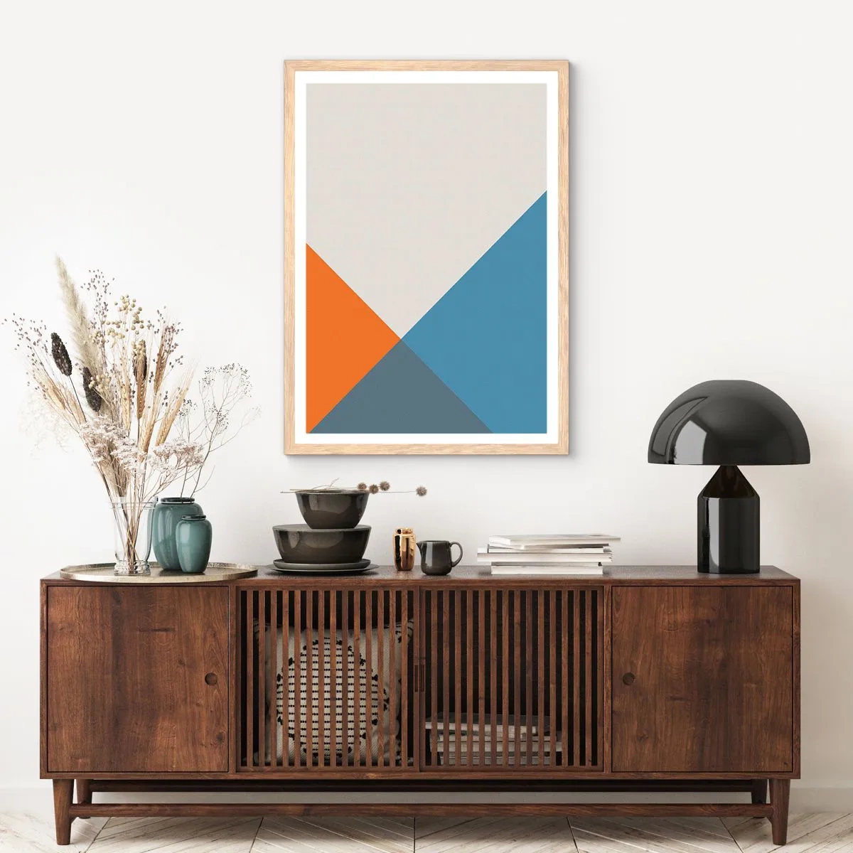 Een poster in een licht eiken lijst - In een hoekje… - 70x100 cm