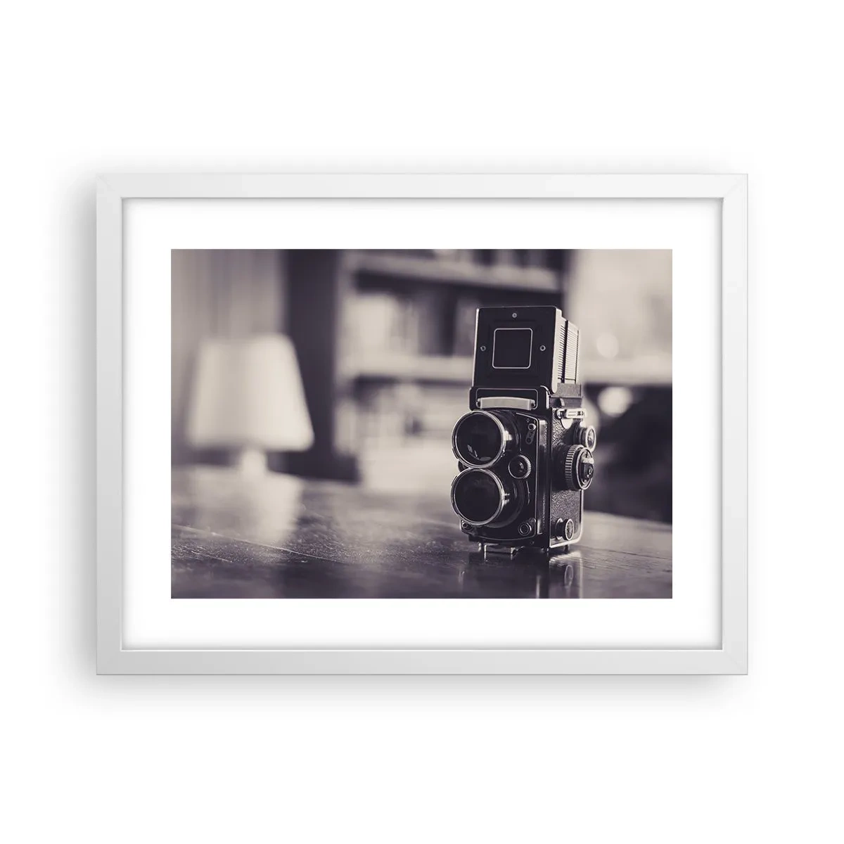 Poster in een witte lijst - De magie van oude fotografie - 40x30 cm