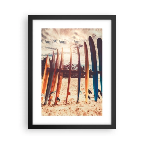 Poster in een zwarte lijst - Weltrusten, zie je morgen - 30x40 cm