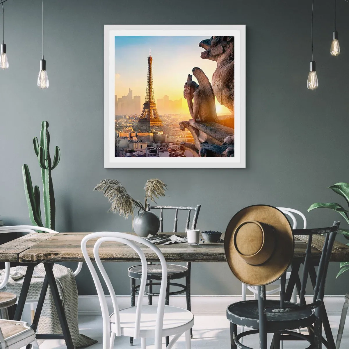 Poster in een witte lijst - Er is veel veranderd... - 40x40 cm