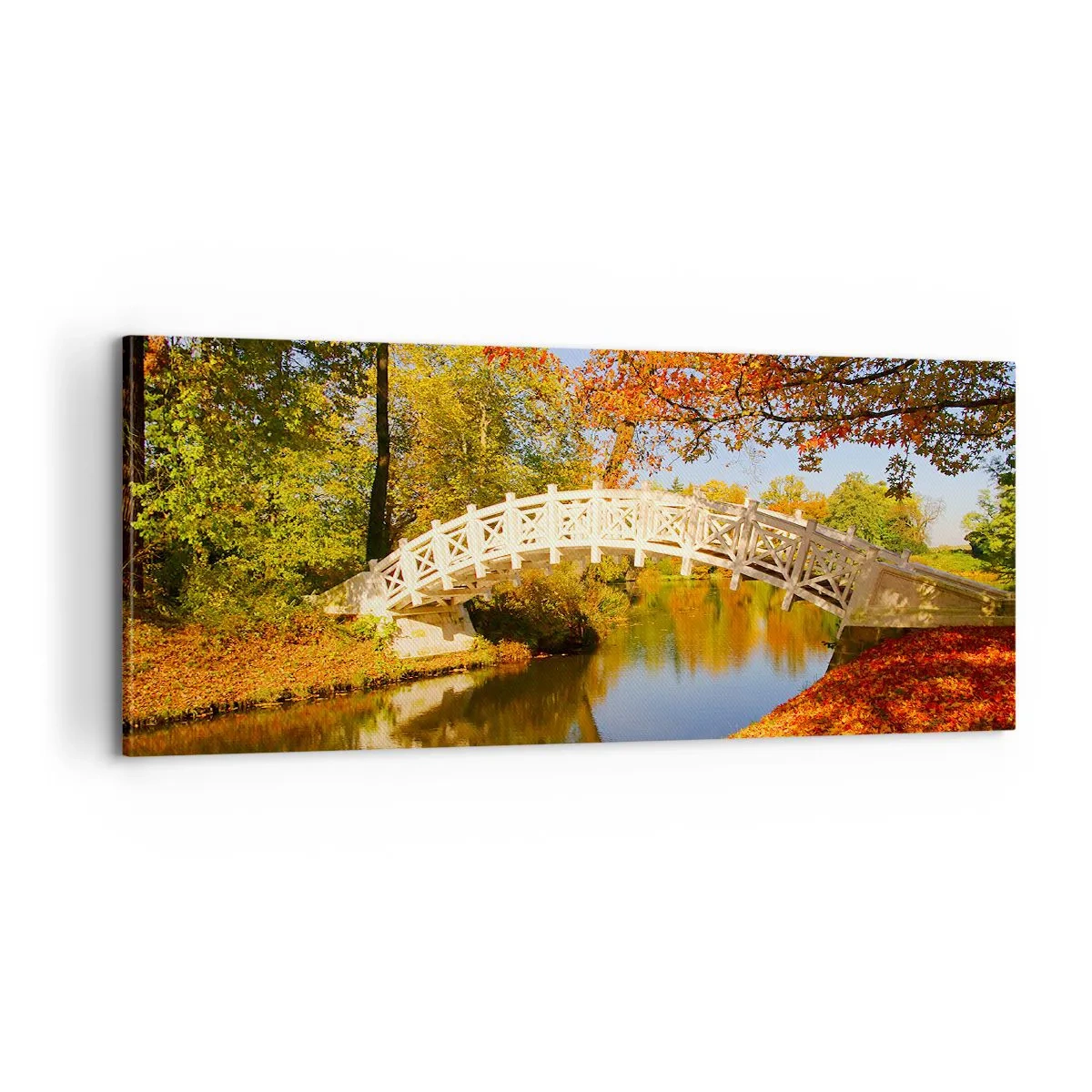 Schilderen op canvas - Op de witte brug der zuchten - 100x40 cm