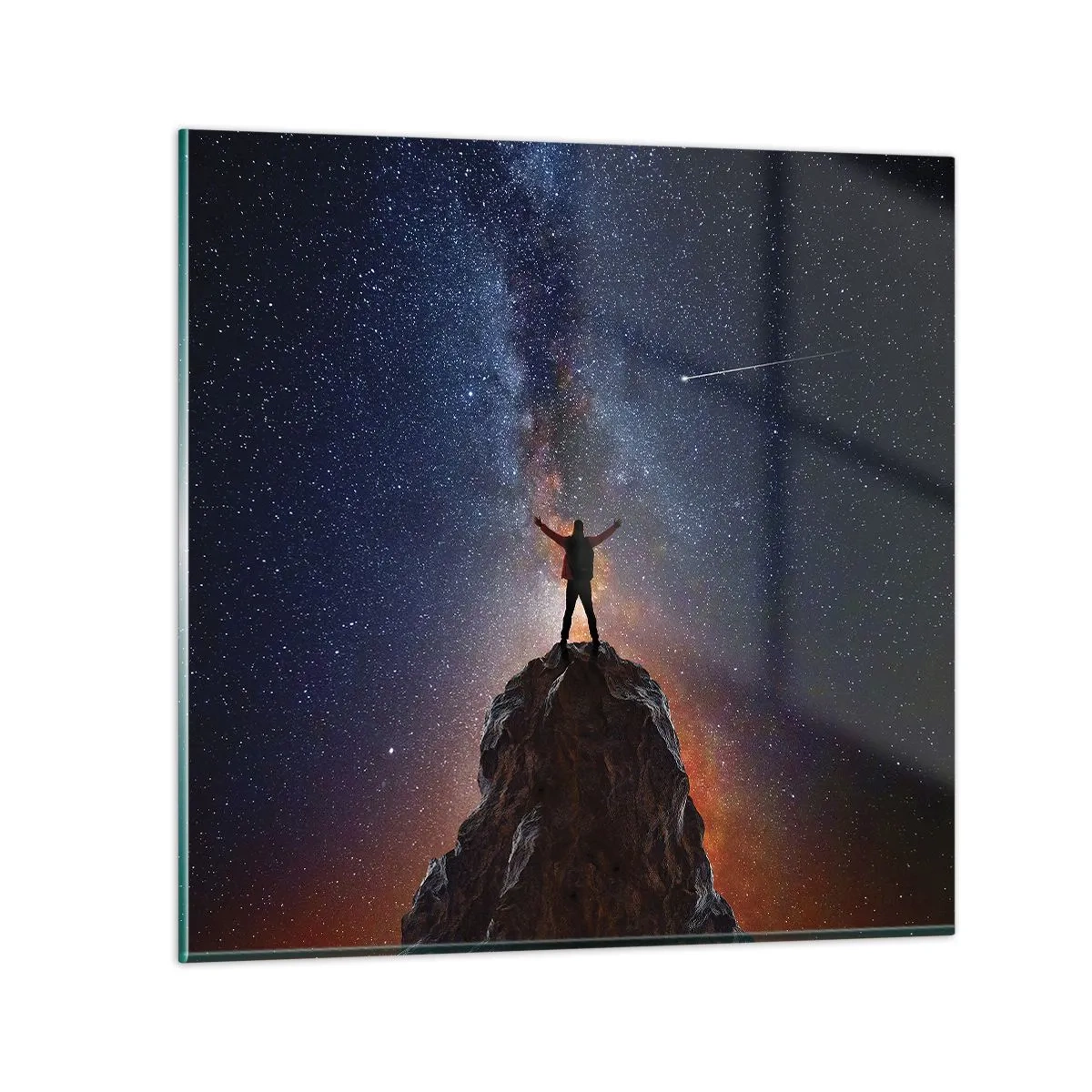 Schilderen op glas - De Kracht is bij mij! - 60x60 cm