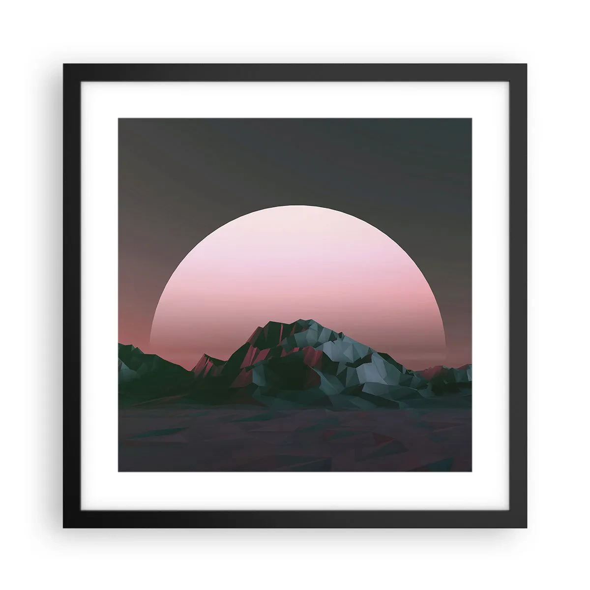 Poster in een zwarte lijst - In een naburig sterrenstelsel - 40x40 cm