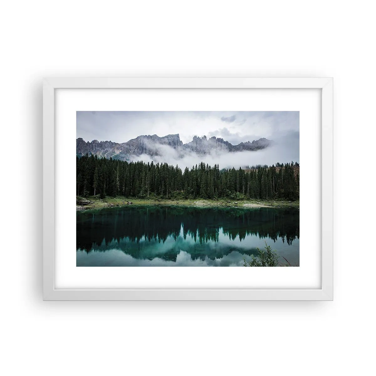 Poster in een witte lijst - Stil, stil, laten we het drinkwater niet wakker maken... - 40x30 cm