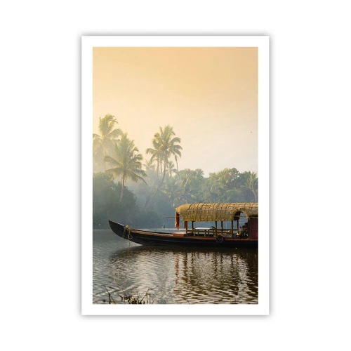 Poster - Huis aan de rivier - 61x91 cm