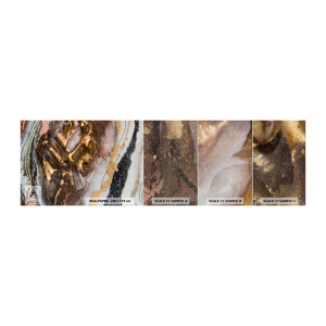 Fotobehang Monster Premium Canvas - Het element aarde - Abstractie, Grafisch, Deel - 100x30 cm