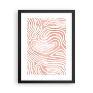 Poster in een zwarte lijst - In het koraallabyrint - 30x40 cm