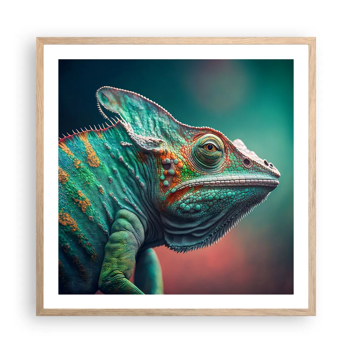 Een poster in een licht eiken lijst - Jij ziet mij? Niet goed… - 60x60 cm