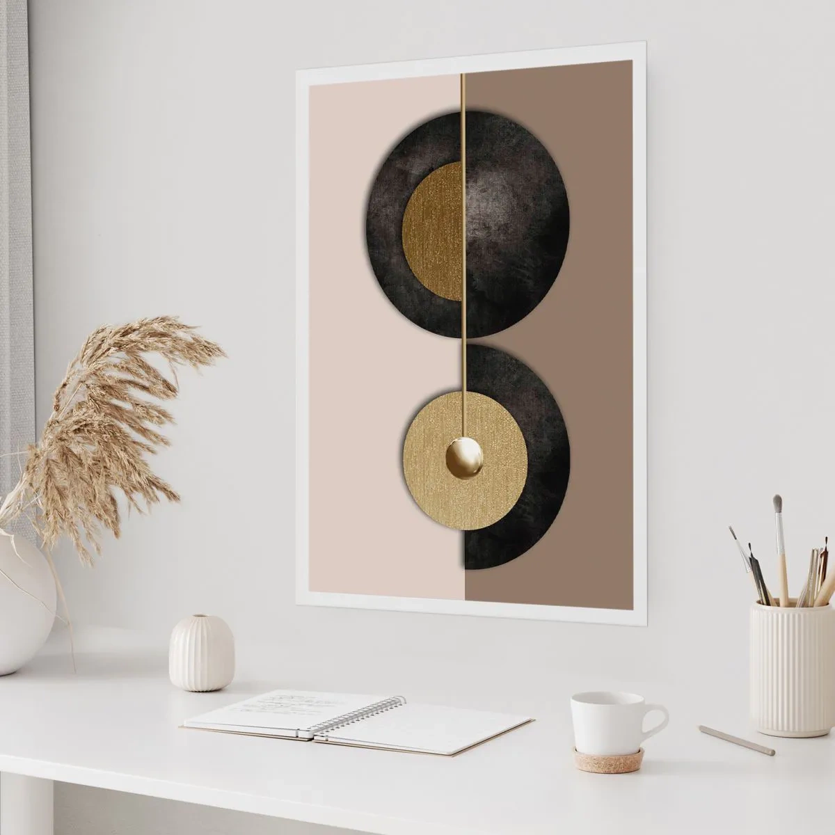Poster - Variaties rond de cirkel - 50x70 cm
