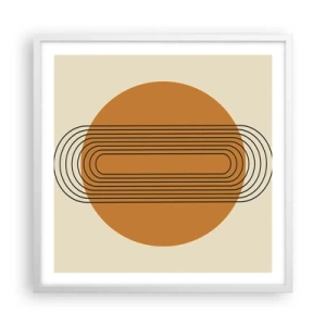 Poster in een witte lijst - Perfect plan - 60x60 cm