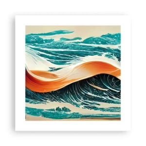 Poster - De droom van elke surfer - 40x40 cm