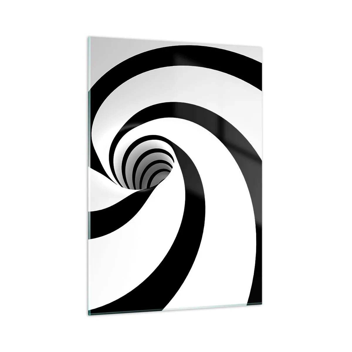 Schilderen op glas - Toegeven aan de draaikolk? - 50x70 cm