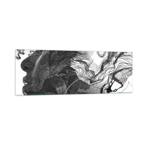 Schilderen op glas - Verstrikt in dromen - 90x30 cm