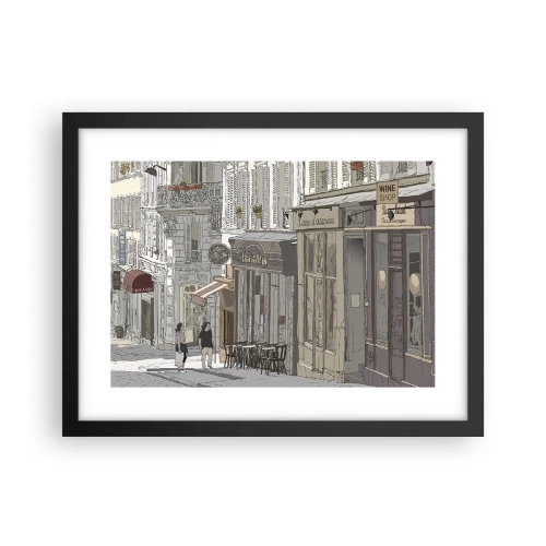 Poster in een zwarte lijst - Stadsvreugde - 40x30 cm