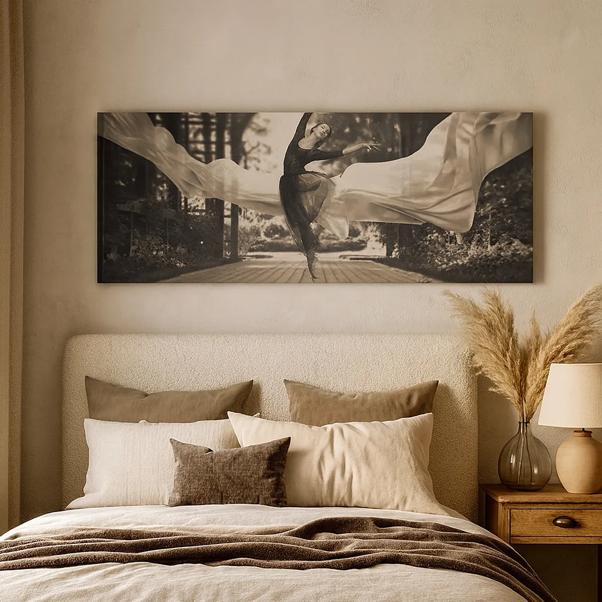 Schilderen op canvas - De dans van de tuingeest - 30x30 cm