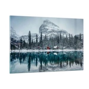 Schilderen op glas - Canadese stilte - 120x80 cm