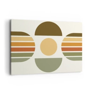 Schilderen op canvas - In aardetinten - 100x70 cm