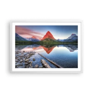 Poster in een witte lijst - Warmte en koude - 70x50 cm