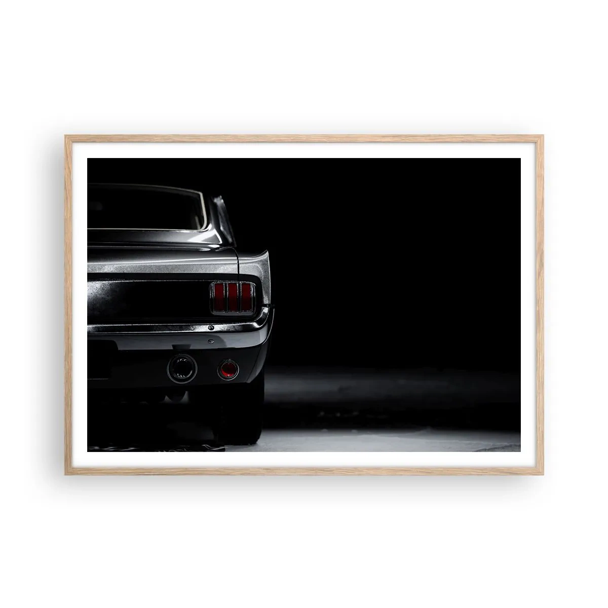 Een poster in een licht eiken lijst - De charme van de klassieker - 100x70 cm