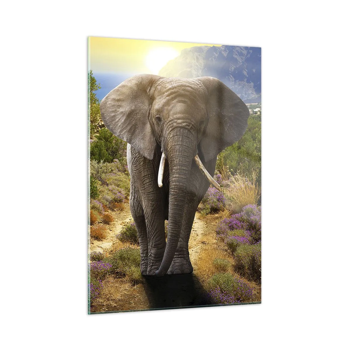 Schilderen op glas - Zo zag Eden eruit - 50x70 cm