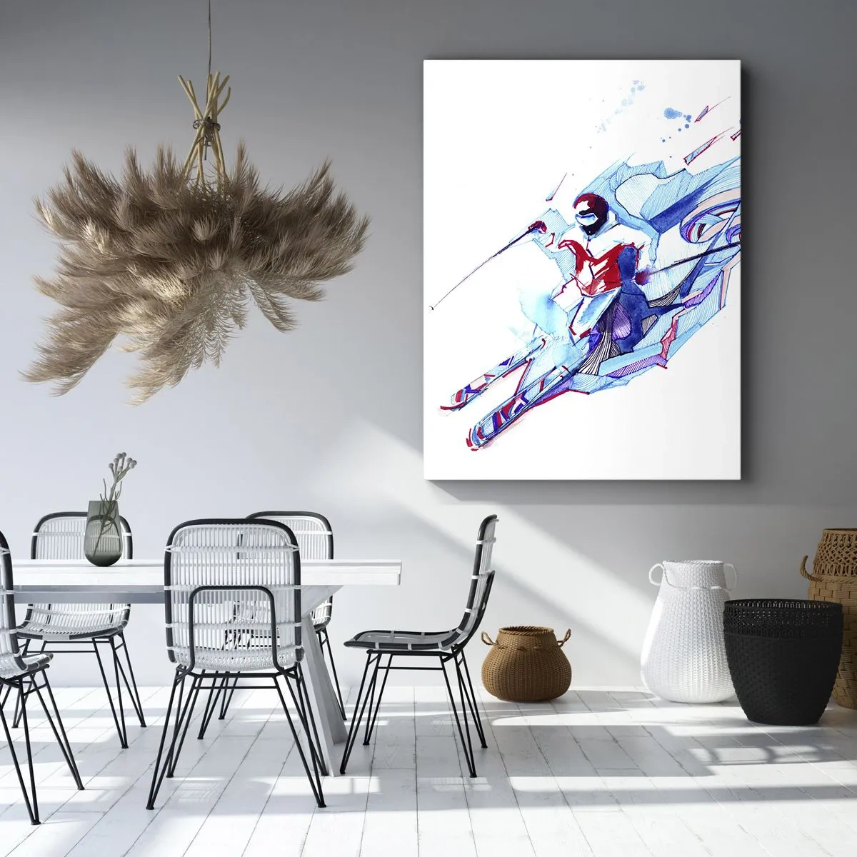 Schilderen op canvas - Gekke rush van vreugde - 50x70 cm